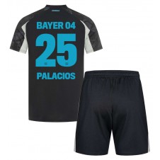 Bayer Leverkusen Exequiel Palacios #25 Tredjeställ Barn 2024-25 Korta ärmar (+ Korta byxor)